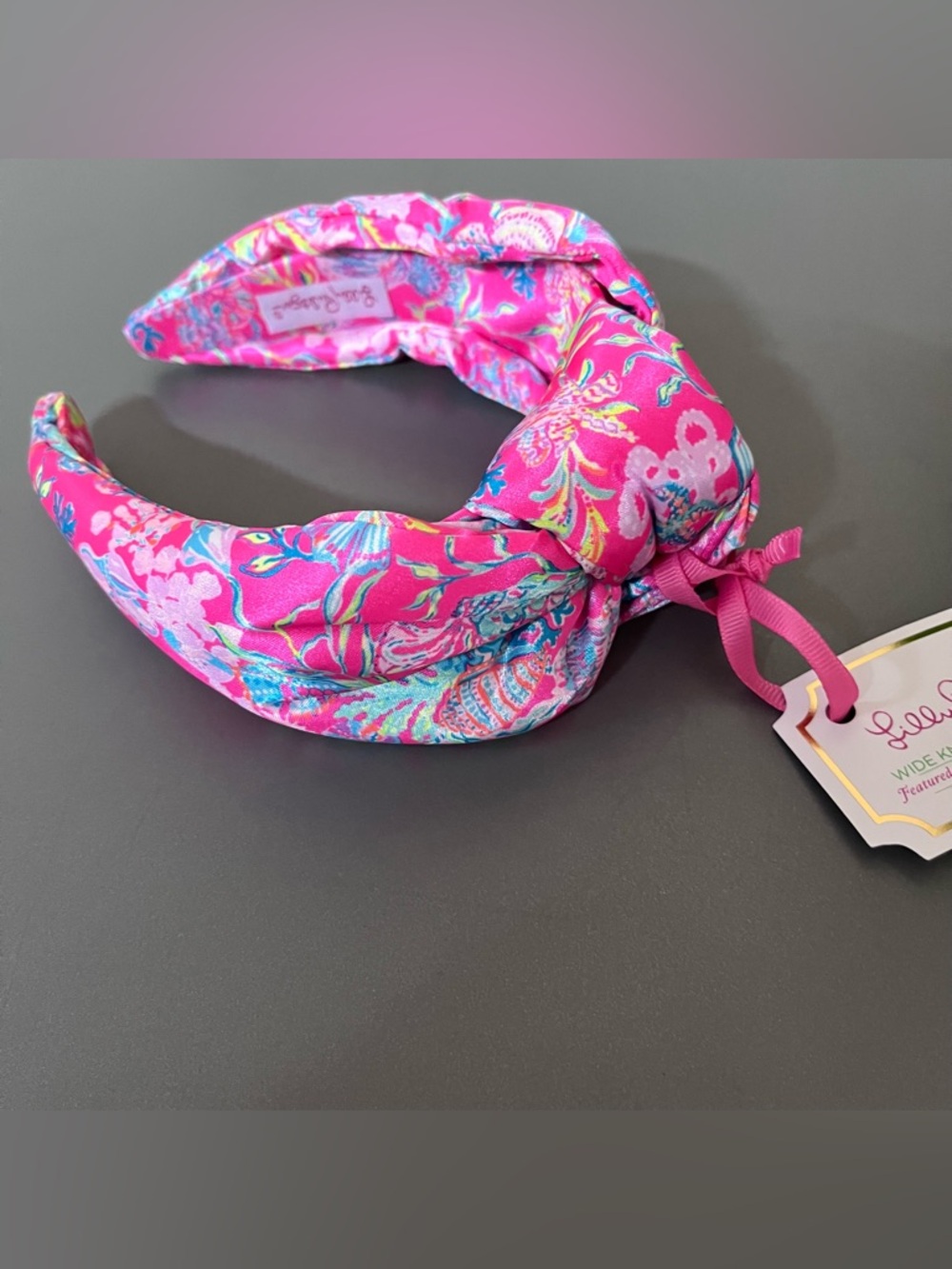 Lilly Pulitzer Hot Pink Floral Padded Headband NWT - Picture 5 of 6